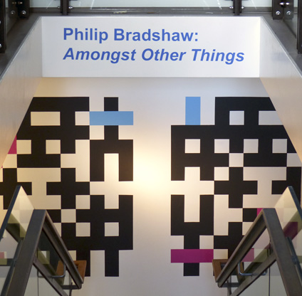 Philip Bradshaw, Installation view, entrance, Amongst Other Things, Richmix, 2014